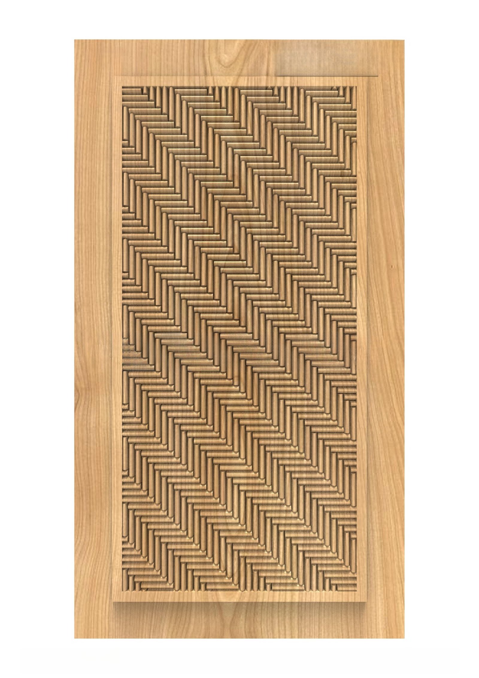 GSK DELITE DOORS - DL-53 Modern Geometric Herringbone Pattern 3D Relief Door Design